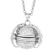 thumbnail image 1 of Collar con medallón de fotos expandible con alas de ángel, ideal para cumpleaños de niños, mujeres y niños. plata, 1 of 6