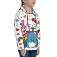 thumbnail image 3 of Lsque Sanrio Patten Youth Hoodie Sweatshirt Pullover with Kangaroo Pocket Boys and Girls Hoodie Warm Hoodie for Kids, 3 of 8