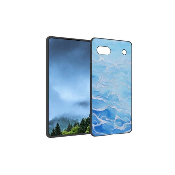Ocean-245 Phone Case, Degined for Google Pixel 6A Case Men Women, Flexible Silicone Shockproof Case for Google Pixel 6A