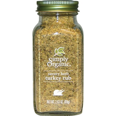 Simply Organic, Organic Savory Herb, Turkey Rub, 2.43 oz (pack of