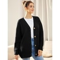 thumbnail image 3 of Women's Cardigan 2023 Open Front Oversized Button Lightweight Sweaters V Neck Loose Cardigans Knit Outwear, 3 of 5