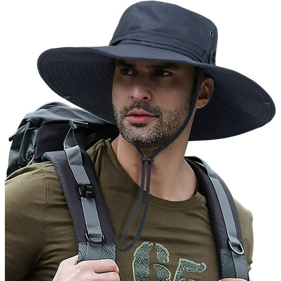 UPF 50 Sun Hat with Wide Brim - Lightweight Safari Cap for Outdoor