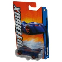 Matchbox MBX City 5/10 (2011) Mattel Blue Batman Batmobile Toy Car 25/120