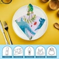 thumbnail image 6 of Werpe Dinosaur Birds Jungle Cloth Napkin Reusable Party Dinner Decoration Washable Napkins - Set of 6 6 PCS, 6 of 7