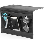 TekDeals Bedside Caddy Storage Organizer Pocket,Remote Control Holder Armchair Couch Sofa Armrest Bag for Tablet Magazine Phone Remotes