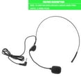 thumbnail image 3 of Head Microphone Lightweight Over Head 3.5mm Headset Microphone Portable Headset Mic, 3 of 6