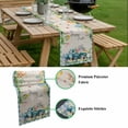 thumbnail image 5 of Easter Table Runner - 60 Inch Long, Kitchen Dining Table Runner Dresser Scarves, Blue Plaid Truck Eggs Bunny Spring Floral Gnomes Rustic Farmhouse Decor for Coffee Tables Wedding Party Banquet, 5 of 8