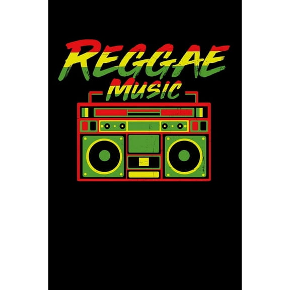 Reggae Music: Gift idea for reggae lovers and jamaican music addicts. 6 x 9 inches - 100 pages (Paperback)