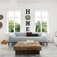 thumbnail image 2 of Letrero con letras de madera con corona de eucalipto artificial, 2 of 8