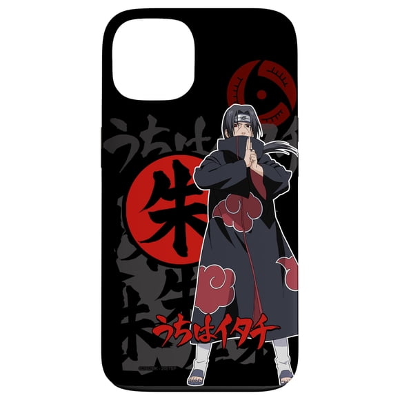 Funda para iPhone 13 Naruto Shippuden Itachi e Íconos