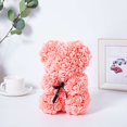 thumbnail image 4 of Oso rosa NUEVO Regalos para el día de San Valentín Osos de flores de 25 cm Decoraciones florales artificiales Regalo para el DÍA DE LA MADRE para novia Festival y, 4 of 5