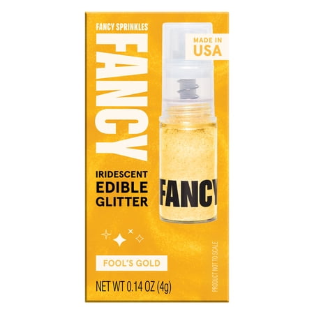 Fancy Sprinkles Fool's Gold Fancy Edible Glitter Dusting Pump, 0.14 oz