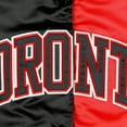 thumbnail image 4 of Women's Starter Black/Red Toronto Raptors Split Colorblock Satin Full-Snap Varsity Jacket, 4 of 4