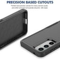 thumbnail image 6 of TJS for Samsung Galaxy A35 5G / A55 5G Phone Case, with Tempered Glass Screen Protector, Heavy Duty Rugged Shockproof Full Body Protection Cover for Galaxy A35 5G / Galaxy A55 (Black), 6 of 6