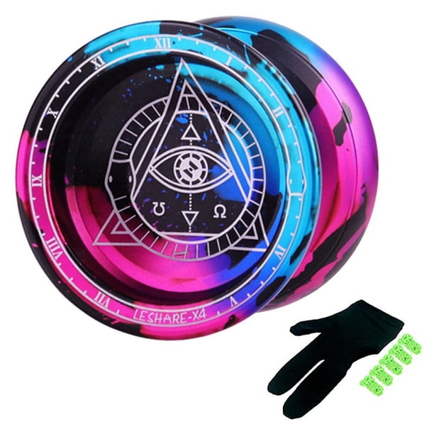 Yoyo Profesional de AleacióN Que No Responde Yoyo 10 Rodamiento de Bolas Yoyo para Jugadores Avanzados NiñOs Principiantes, 5