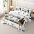 thumbnail image 3 of Erosebridal Rustic Camping Quilt Full,Outdoor Adventure Theme Full Bedspread Sets For Boys Kids,3-Piece, 3 of 7