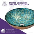 thumbnail image 4 of ANZZI Makata 16.5" Tempered Glass Vessel Bathroom Sink in Gold/Cyan Mix, 4 of 9