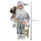 thumbnail image 3 of Adorno de muñeca de Papá Noel con lentejuelas azules de tela nueva para Navidad de 2024, 3 of 5