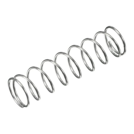 

11mmx0.8mmx40mm 304 Stainless Steel Compression Spring 11N Load Capacity 20pcs