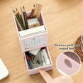 thumbnail image 5 of FeiFu Pen Holder with Calendar Desktop Storage Box with Drawer Space Saving for Home Desk Organizer Pen Pencil Storage, 5 of 6