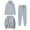 Gray a1, variant on qolati Sweatsuit Set for Women 3 Piece Matching Outfits Full Zipper Oversized Hoodie Sweatshirt Jacket Joggers Long Sleeve Pullover Tops Unisex Tracksuit Lounge Sets