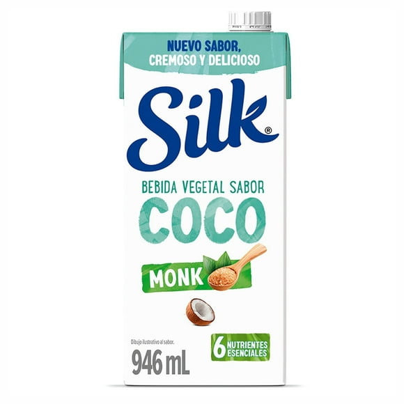 Bebida vegetal Silk sabor coco sin azúcar endulzado con monk fruit 946 ml