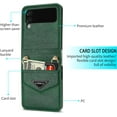 thumbnail image 2 of for Samsung Galaxy Z Flip 4 5G Women Wallet Case with Card Holder, Premium PU Leather Detachable Adjustable Cross-Body Strap Phone Case Cover for Samsung Galaxy Z Flip 4 CT Green, 2 of 16