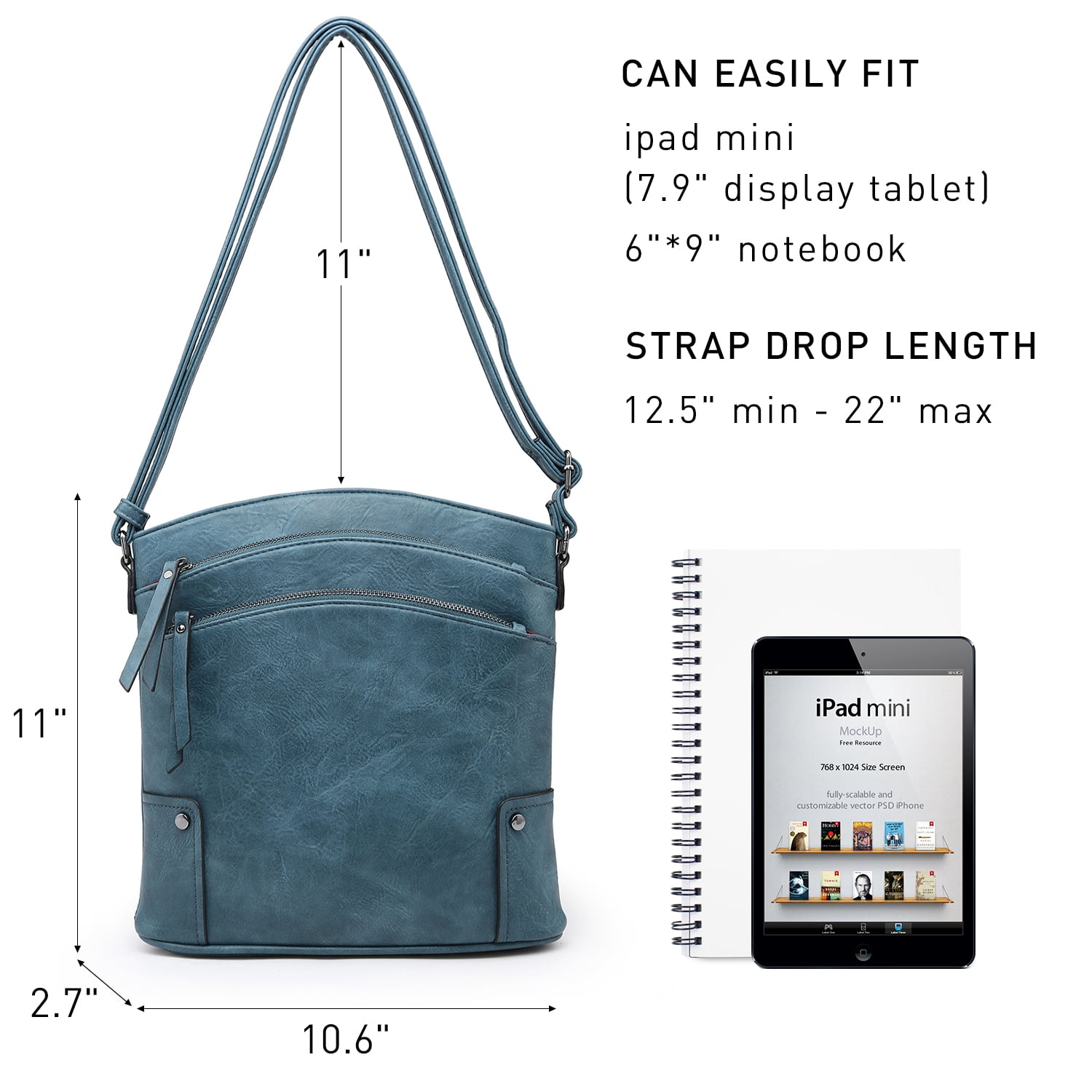 VONMAY Women's Crossbody Bags Multi-pockets Crossover Shoulder Bags
