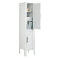 thumbnail image 5 of Ktaxon Bathroom Storage Cabinet Narrow Tall, Freestanding Cabinet Storage Tower with 2 Door, White, 5 of 14