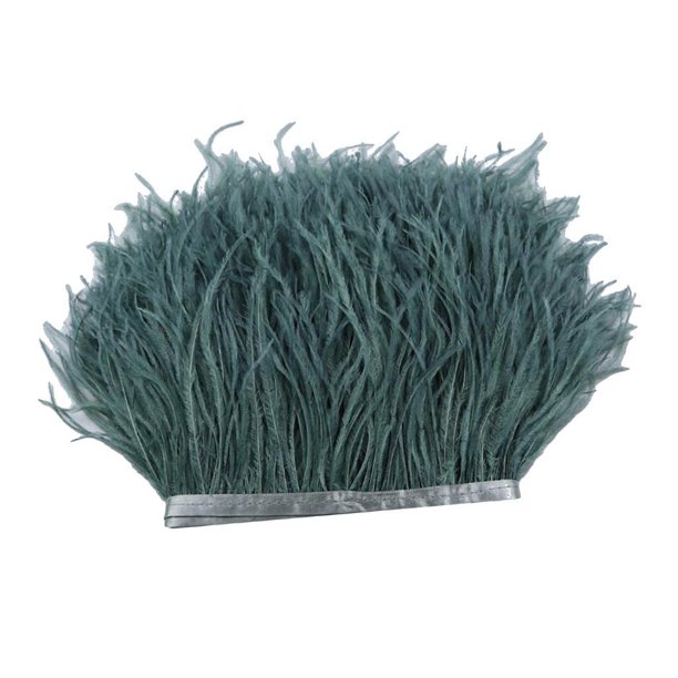 Ounissouiy 1 Yard Dyed Feather Fringe Trim Embellishment Ribbon Type3