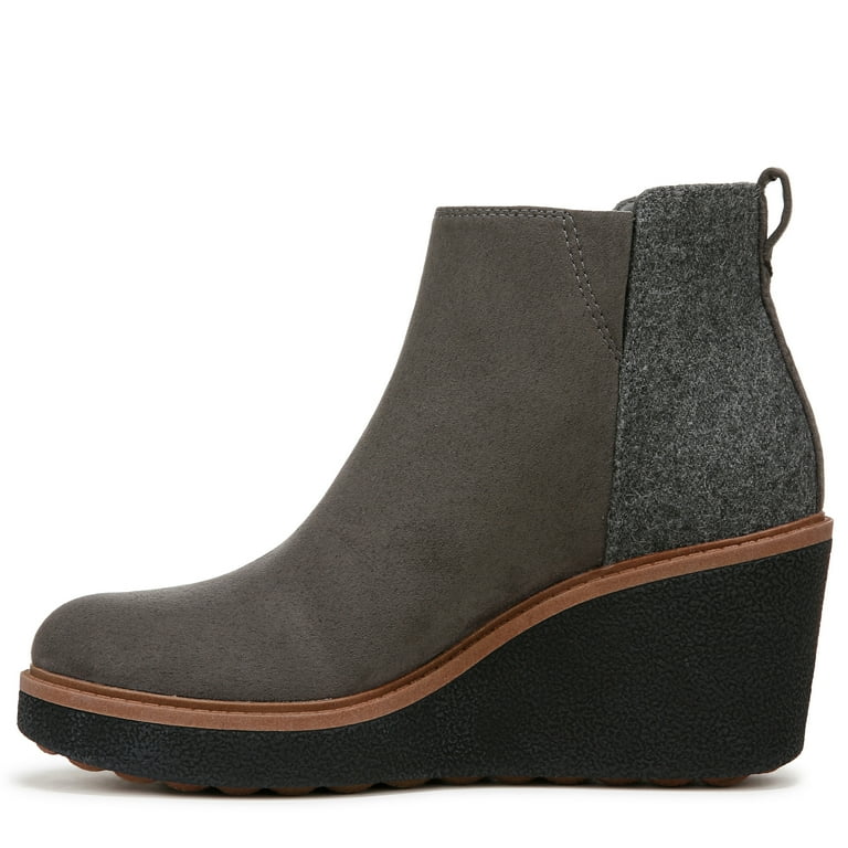 Scholl's Amber Women's Boots Greystone Microfiber/Wool Size 10