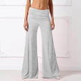 thumbnail image 3 of Coral Fold Over Yoga Pants 2026 Wide Leg Loose Fit Lounge Pant with Ruched Waist Sports Leggings for Yoga Sports Everyday(Light Gray,XXL), 3 of 6