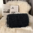 thumbnail image 6 of HMSHA Small Clutch Purses for Women Fluffy Evening Bag, 6 of 7