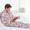 thumbnail image 6 of Goofa Cartoon Cat And Heart for 2-piece Loungewear Set Men’s Sleepwear Set Soft PJs Cozy loungewear Comfy Sleep Set Winter Pajamas-X-Large, 6 of 7