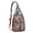 Citrus-2, variant on Exotic Tropical Floral Crossbody Sling Backpack, Waterproof with Zipper Pockets for Women & Men