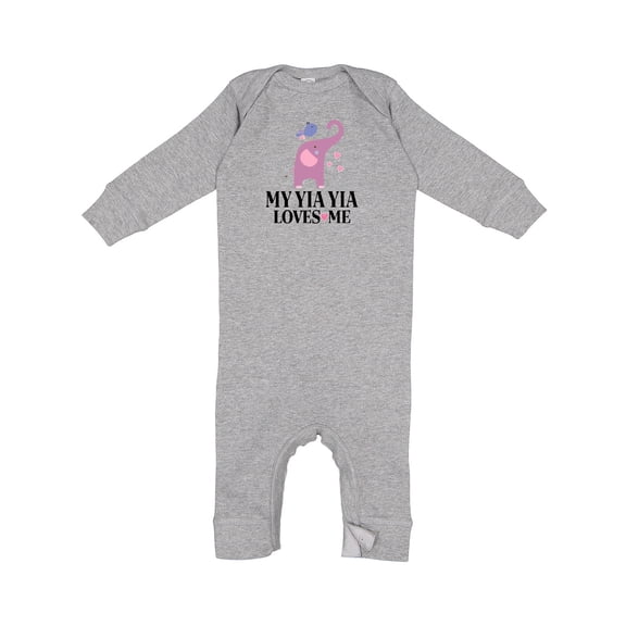 Inktastic My Yia Yia Loves Me Grandchild Baby Romper Coveralls