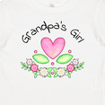 thumbnail image 4 of Inktastic Grandpa's Girl Heart Flowers Girls Baby T-Shirt, 4 of 5