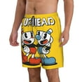 thumbnail image 2 of Cuphead Men's Beach Shorts Swim Trunks Casual Quick Dry Board Shorts Swimwear with Mesh Lined and Pockets, 2 of 8