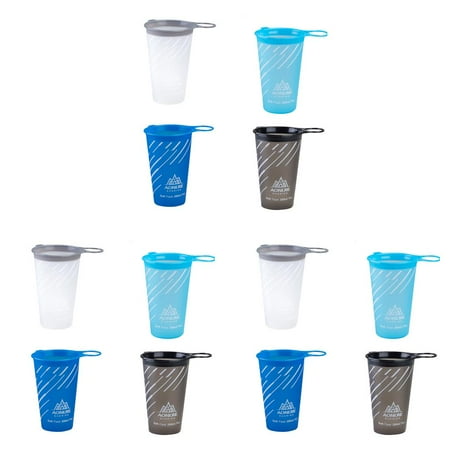 

3pcs 200mL Folding TPU Water Cup for Outdoor Cycling Camping Running Hiking Soft Drinking Cups