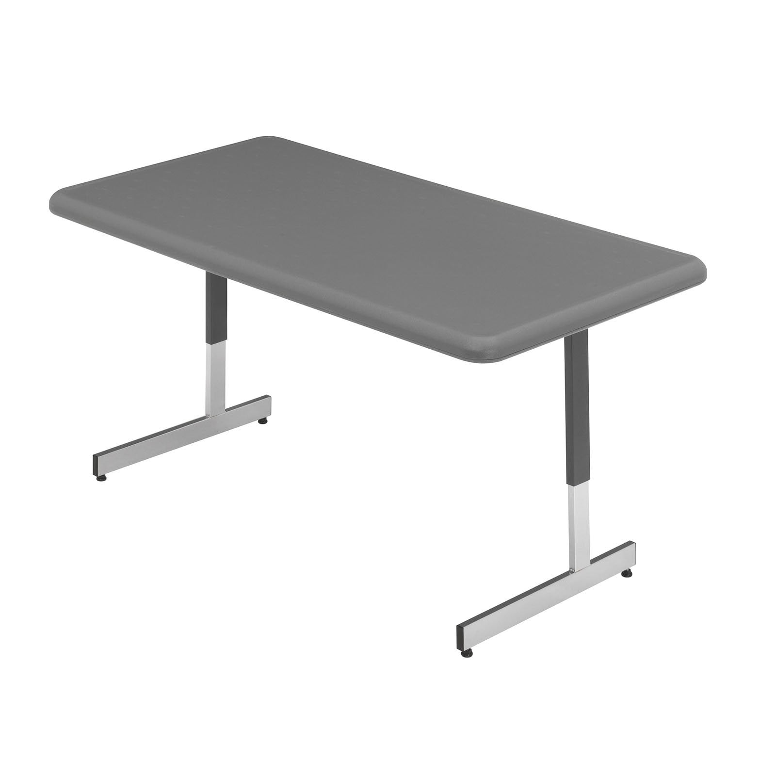 IndestrucTable TOO Adjustable Height Utility Table, 24"x48", Charcoal
