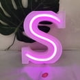 Led Light Up Letters-pink Birthday Letter Light- Battery & USB Powered ...