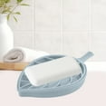 thumbnail image 2 of Blue European-Style Soap Tray With Leaf Pattern Design Bathroom Sink Accessory #XXj93, 2 of 6
