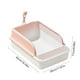 thumbnail image 3 of Semi Enclosed High Bar Cats Litter Box With Splashs Proof Designs And Removable Cover Extra Large Space Suitable For Adult Cats, 3 of 5