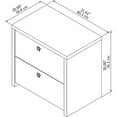 thumbnail image 3 of Echo 2 Drawer Lateral File Cabinet in Pure White - Engineered Wood, 3 of 6