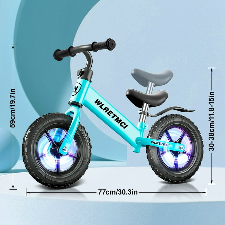 WLRETMCI Kid Balance Bike, 12'' Toddlers Training Bicycle for 2-5