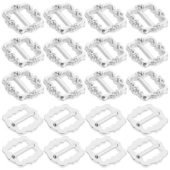 HONMEET Metal Button Glide Buckles for Dolls Crafts Sewing Accessories 100 Pieces