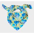 thumbnail image 3 of Bimba Yellow Rose Floral Printed Pure Silk Scarf For Hair Neck Head Bandanas For Women 40 x 40 Inches, 3 of 6