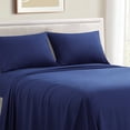thumbnail image 4 of RUIKASI Blue King Sheet Set - Soft Sheets for Kingn Size Bed, 4 Pieces Hotel Luxury King Bed Sheets with deep pocket, Easy Care Polyester Microfiber Cooling Bed Sheet Set, 4 of 9