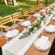 thumbnail image 5 of Paquete de 50 platos de carga transparentes a granel de plástico de 13 pulgadas con abalorio redondas, platos de servicio decorativos de grano esmerilado acrílico para bodas, fiestas, 5 of 14