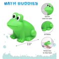 thumbnail image 2 of Dollibu Frog Bath Buddy Squirter - Rana verde flotante Juguete de baño de goma Diversión con chorros de agua Juego de baño para niños pequeños Juguete animal lindo y suave para la bañera Playa y pisci, 2 of 5